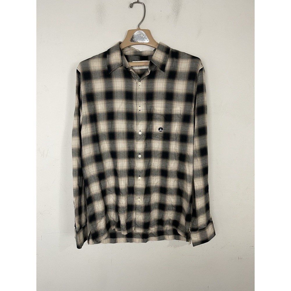 Abercrombie & Fitch Mens Shirt Medium Plaid Flannel Button Soft AF Fall Country